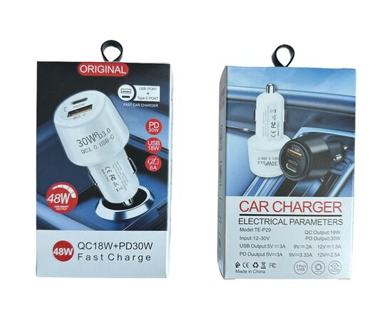 Зарядное устройство XoKo CQC-220 PD Type-C 30W/3A USB 3A White (CQC-220-WH), изображение 5