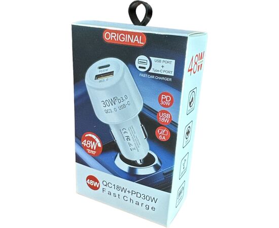 Зарядное устройство XoKo CQC-220 PD Type-C 30W/3A USB 3A White (CQC-220-WH), изображение 6