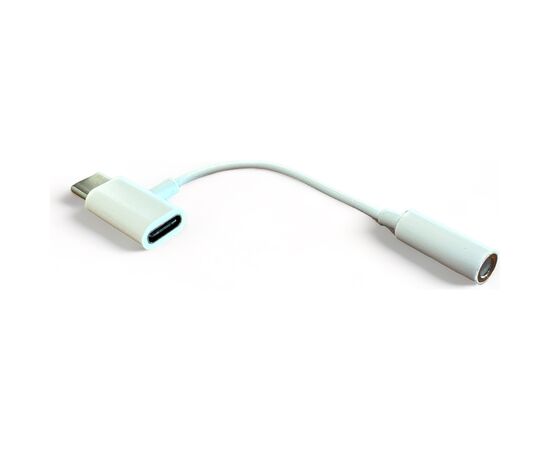 Переходник Type-C to Type-C Jack 3.5mm white AC-202 XoKo (XK-AC-202-WH), изображение 2 Переходник Type-C to Type-C Jack 3.5mm white AC-202 XoKo (XK-AC-202-WH), изображение 2