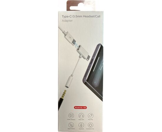 Переходник Type-C to Type-C Jack 3.5mm white AC-202 XoKo (XK-AC-202-WH), изображение 4 Переходник Type-C to Type-C Jack 3.5mm white AC-202 XoKo (XK-AC-202-WH), изображение 4