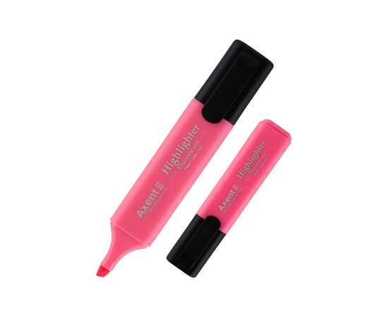 Маркер Axent Highlighter 1-5 мм клиноподібний рожевий (2531-10-A)