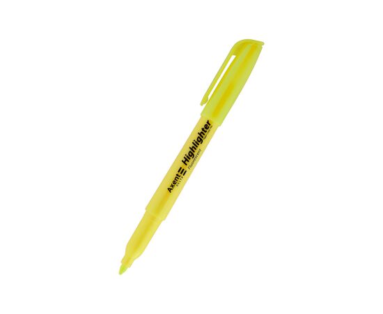 Маркер Axent Highlighter 2-4 мм клиноподібний жовтий (D2503-08)