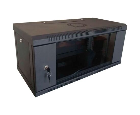Шафа настінна Hypernet 4U 19" 600x450 (WMNC-4U-FLAT-BLACK)