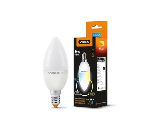 Лампочка Videx LED з регулюванням колірності C37eC3 6W E14 220V (VL-C37eC3-0614)