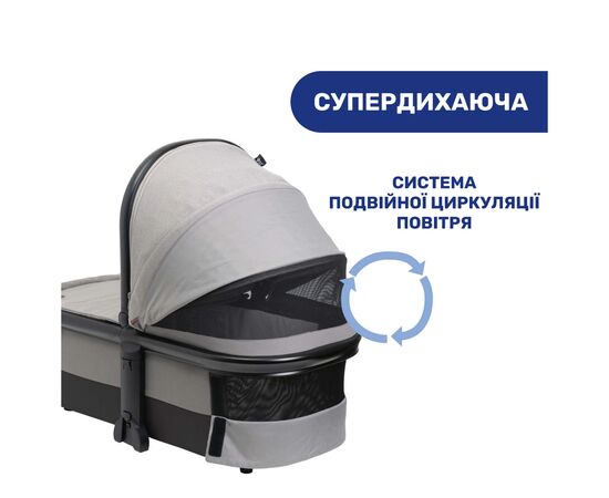 Коляска Chicco 2 в 1 Mysa Светло-серая (87026.31.01), изображение 4 Коляска Chicco 2 в 1 Mysa Светло-серая (87026.31.01), изображение 4