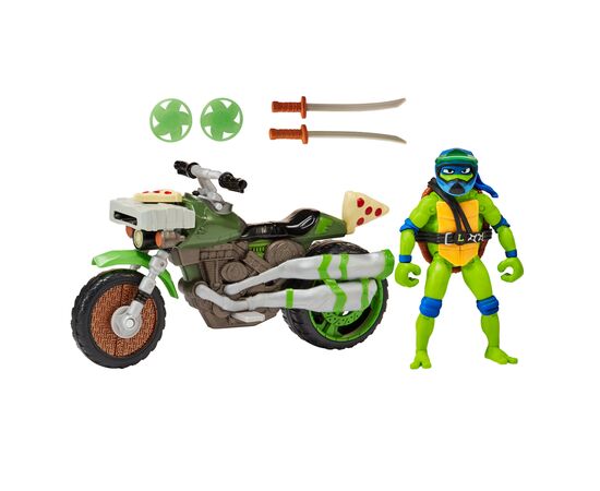 Машина TMNT Бойовий транспорт з фігуркою - Леонардо На Мотоциклі (83431), зображення 2 Машина TMNT Бойовий транспорт з фігуркою - Леонардо На Мотоциклі (83431), зображення 2