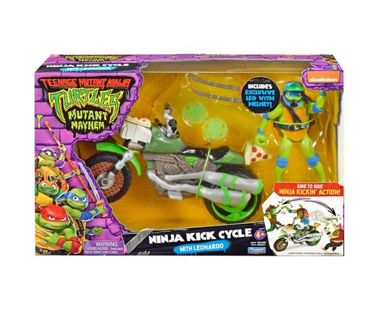 Машина TMNT Бойовий транспорт з фігуркою - Леонардо На Мотоциклі (83431), зображення 7 Машина TMNT Бойовий транспорт з фігуркою - Леонардо На Мотоциклі (83431), зображення 7