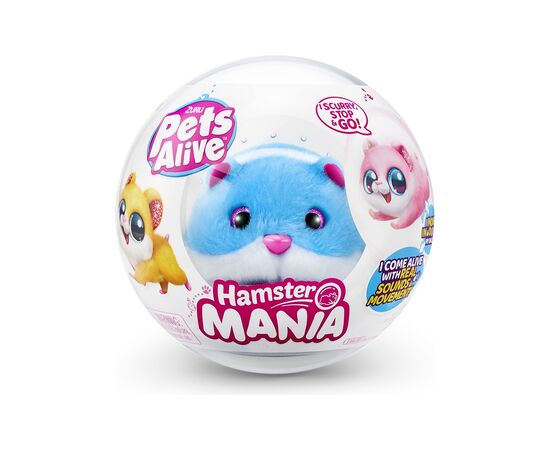Интерактивная игрушка Pets & Robo Alive S1 - Забавный хомячок (голубой) (9543-1)