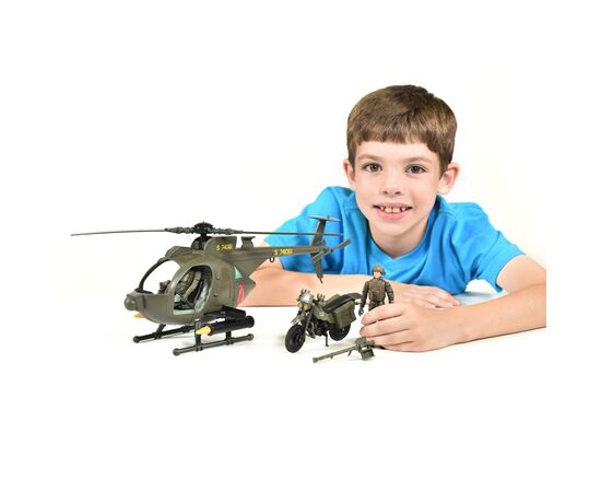 Игровой набор Elite Force Многофункциональный вертолет МН-6 (101860), изображение 10 Игровой набор Elite Force Многофункциональный вертолет МН-6 (101860), изображение 10