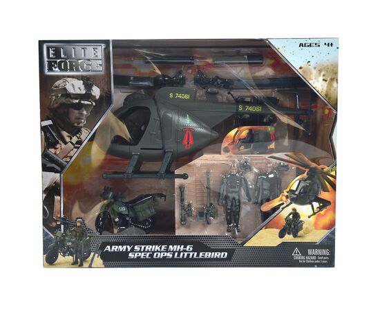 Игровой набор Elite Force Многофункциональный вертолет МН-6 (101860), изображение 8 Игровой набор Elite Force Многофункциональный вертолет МН-6 (101860), изображение 8