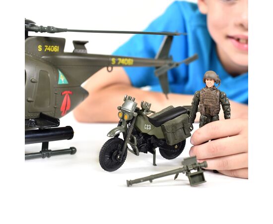 Игровой набор Elite Force Многофункциональный вертолет МН-6 (101860), изображение 9 Игровой набор Elite Force Многофункциональный вертолет МН-6 (101860), изображение 9