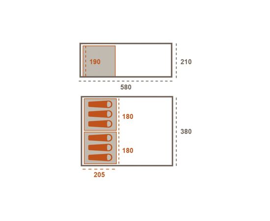Палатка Grand Canyon Dolomiti 6 Mojave Desert (330034), изображение 7 Палатка Grand Canyon Dolomiti 6 Mojave Desert (330034), изображение 7