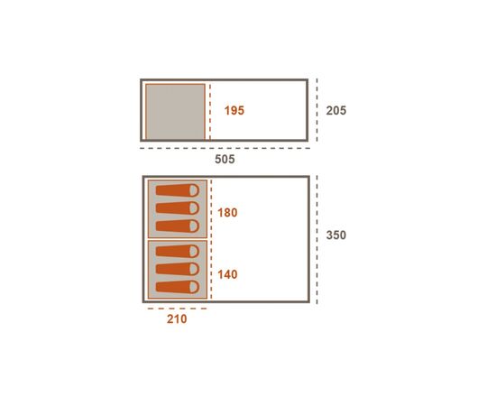 Палатка Grand Canyon Helena 6 Mojave Desert (330033), изображение 3