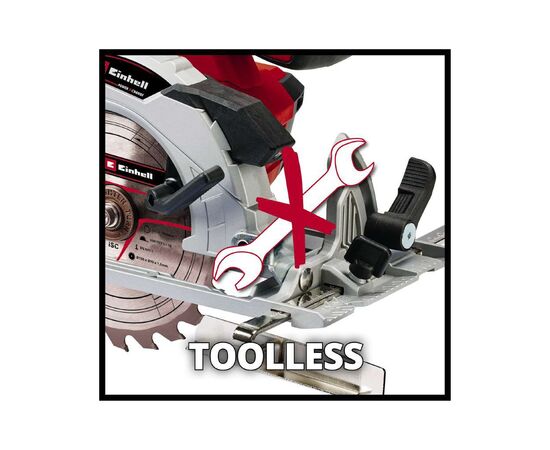 Дисковая пила Einhell TE-CS 18/150 Li - Solo акум., PXC, 18В, диск 150х10 мм (без АКБ та ЗП) (4331220), изображение 5