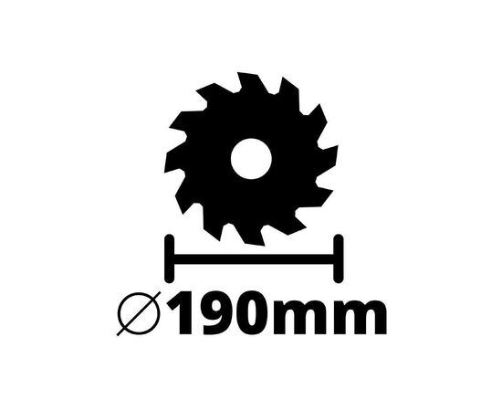 Дисковая пила Einhell TE-CS 18/190 Li BL - Solo акум., PXC, 18В, диск 190х20 мм (без АКБ та ЗП) (4331210), изображение 6