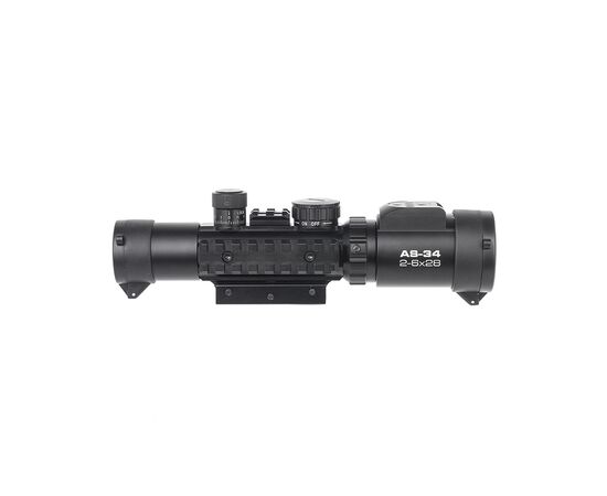 Оптический прицел Konus KonusPRO AS-34 2-6x28 MIL-DOT IR (7170), изображение 3 Оптический прицел Konus KonusPRO AS-34 2-6x28 MIL-DOT IR (7170), изображение 3