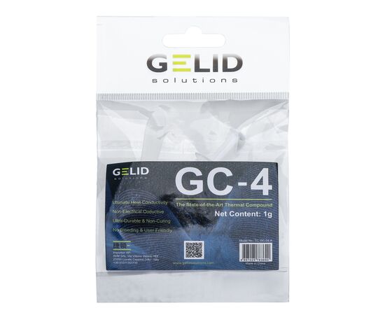 Термопаста Gelid Solutions GC4 1g (TC-GC-04-A), изображение 3 Термопаста Gelid Solutions GC4 1g (TC-GC-04-A), изображение 3