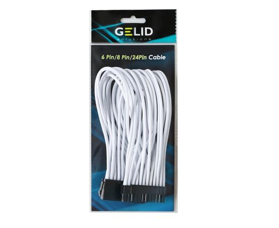 Кабель Gelid Solutions 24-pin ATX, 30см білий (CA-24P-02), изображение 3 Кабель Gelid Solutions 24-pin ATX, 30см білий (CA-24P-02), изображение 3