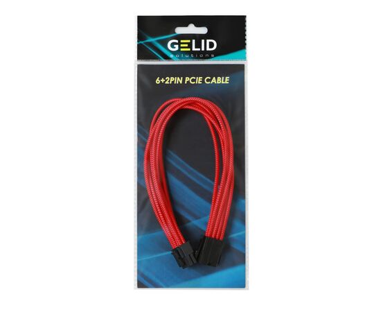 Кабель Gelid Solutions 6+2-pin PCI-E, 30см червоний (CA-8P-08), изображение 4