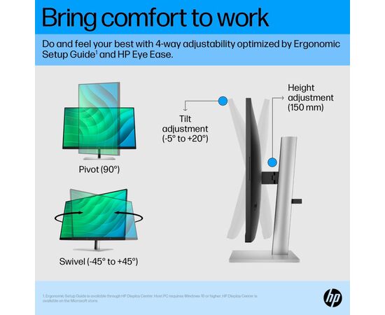 Монитор HP E27 G5 (6N4E2AA), изображение 5 Монитор HP E27 G5 (6N4E2AA), изображение 5