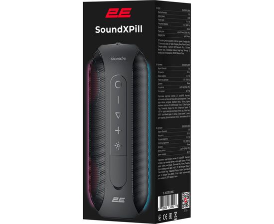 Акустическая система 2E SoundXPill Black (2E-BSSXPLLWBK), изображение 9 Акустическая система 2E SoundXPill Black (2E-BSSXPLLWBK), изображение 9