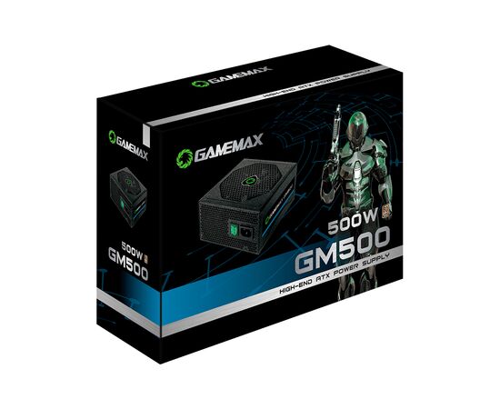 Блок питания Gamemax GM-500 80+ APFC Black, изображение 7 Блок питания Gamemax GM-500 80+ APFC Black, изображение 7