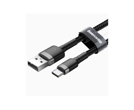Дата кабель USB 2.0 AM to Type-C 1.0m Black-Grey Baseus (491798), изображение 2 Дата кабель USB 2.0 AM to Type-C 1.0m Black-Grey Baseus (491798), изображение 2