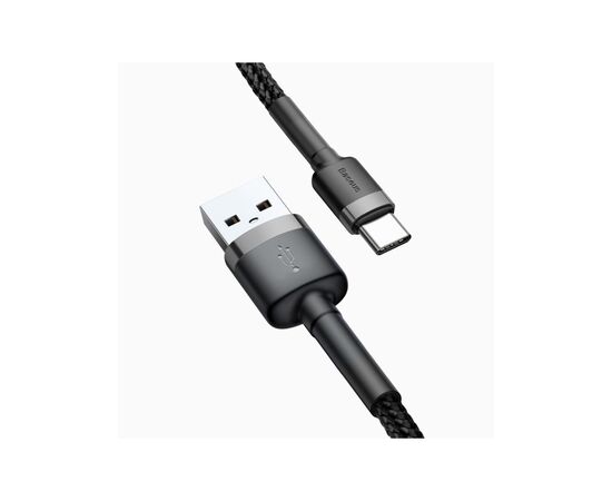 Дата кабель USB 2.0 AM to Type-C 1.0m Black-Grey Baseus (491798), изображение 3 Дата кабель USB 2.0 AM to Type-C 1.0m Black-Grey Baseus (491798), изображение 3