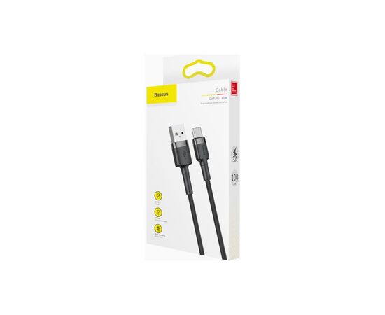 Дата кабель USB 2.0 AM to Type-C 1.0m Black-Grey Baseus (491798), изображение 5 Дата кабель USB 2.0 AM to Type-C 1.0m Black-Grey Baseus (491798), изображение 5