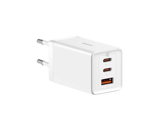 Зарядний пристрій Baseus 65W GaN5 Pro 2C+U(CCGP120202 ) white (960194)