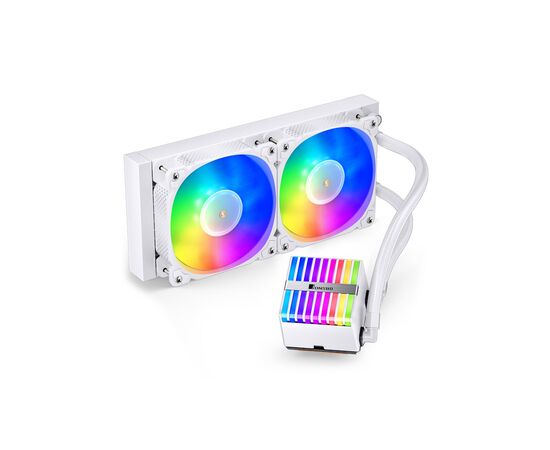 Система водяного охолодження JONSBO HXW-240 ARGB White, зображення 3 Система водяного охолодження JONSBO HXW-240 ARGB White, зображення 3