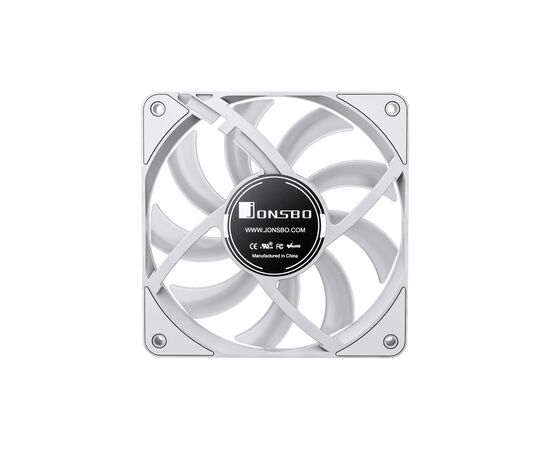Кулер для корпуса JONSBO HF1215 White ARGB, изображение 6 Кулер для корпуса JONSBO HF1215 White ARGB, изображение 6