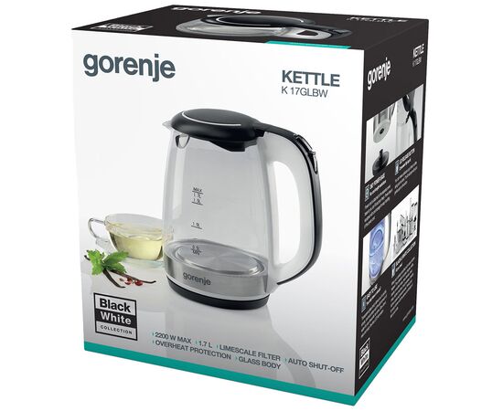 Электрочайник DeLonghi K 17 GLBW, изображение 5 Электрочайник DeLonghi K 17 GLBW, изображение 5