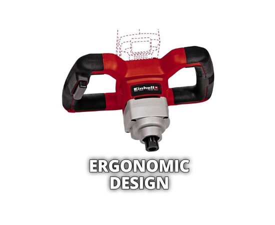 Миксер строительный Einhell TE-MX 18 Li - Solo, 18В, PXC, М14, 0-620 об/мин, 1.9 кг (без АКБ и ЗУ) (4258760), изображение 3 Миксер строительный Einhell TE-MX 18 Li - Solo, 18В, PXC, М14, 0-620 об/мин, 1.9 кг (без АКБ и ЗУ) (4258760), изображение 3