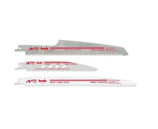 Полотно Einhell KWB для сабельной пилы, HCS и Bi-Metall, 3 шт (576105)