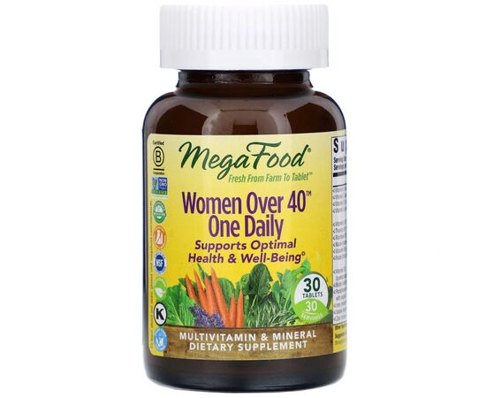 Мультивитамин MegaFood Мультивитамины для женщин 40+, Women Over 40 One Daily, 30 (MGF-10265)