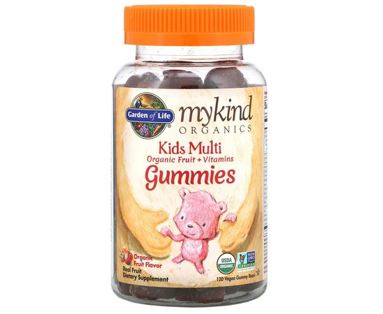 Мультивитамин Garden of Life Мультивитамины для детей, фруктовый вкус, Kids Multi, MyKind (GOL-12027)