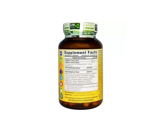 Пробіотики MegaFood Пробиотики MegaFlora Probiotic with Turmeric, 60 капсул (MGF10023), зображення 2 Пробіотики MegaFood Пробиотики MegaFlora Probiotic with Turmeric, 60 капсул (MGF10023), зображення 2