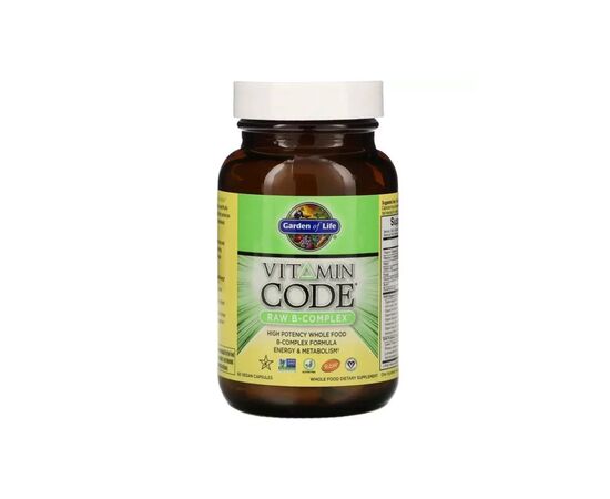 Витаминно-минеральный комплекс Garden of Life Сырые Витамины В-комплекс, RAW B-Complex, 60 вегетарианских (GOL-11380)