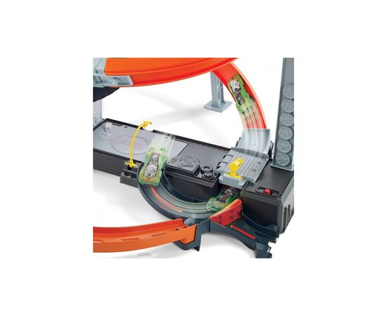 Автотрек Hot Wheels Гонки в шиномонтажной (GJL16), изображение 5 Автотрек Hot Wheels Гонки в шиномонтажной (GJL16), изображение 5