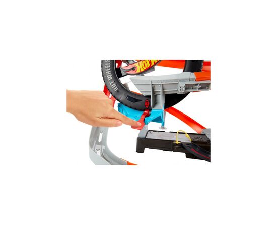 Автотрек Hot Wheels Гонки в шиномонтажной (GJL16), изображение 7 Автотрек Hot Wheels Гонки в шиномонтажной (GJL16), изображение 7