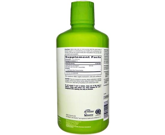 Травы Country Life Жидкий Алое Вера, Aloe Vera Liquid, 944 мл (CLF9123), изображение 2 Травы Country Life Жидкий Алое Вера, Aloe Vera Liquid, 944 мл (CLF9123), изображение 2