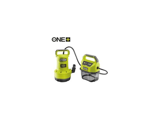 Садовый насос Ryobi для грязной и чистой воды RY18SPA-0, 18В ONE+, 4200л/г (без АКБ и ЗУ) (5133005778), изображение 2 Садовый насос Ryobi для грязной и чистой воды RY18SPA-0, 18В ONE+, 4200л/г (без АКБ и ЗУ) (5133005778), изображение 2
