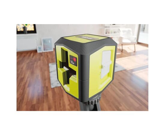 Лазерный нивелир Ryobi RBCLLR1 до 10м, перекрестный, красный луч (5133004863), изображение 5 Лазерный нивелир Ryobi RBCLLR1 до 10м, перекрестный, красный луч (5133004863), изображение 5