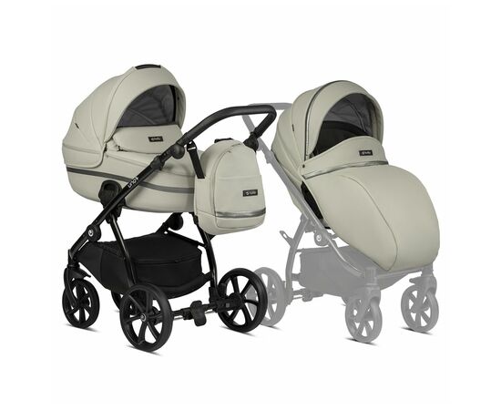 Коляска TUTIS 2 в 1 Uno+ Leather Black Sesam (1072168)