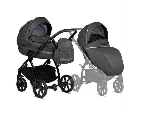 Коляска TUTIS 2 в 1 Uno+ Leather Licorice (1072166)