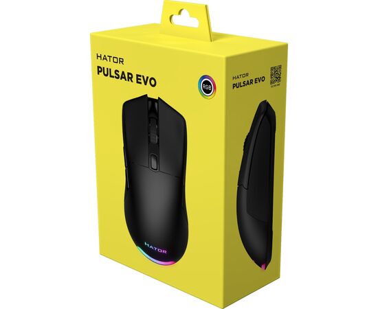 Мышка Hator Pulsar EVO USB Black (HTM-323), изображение 6 Мышка Hator Pulsar EVO USB Black (HTM-323), изображение 6