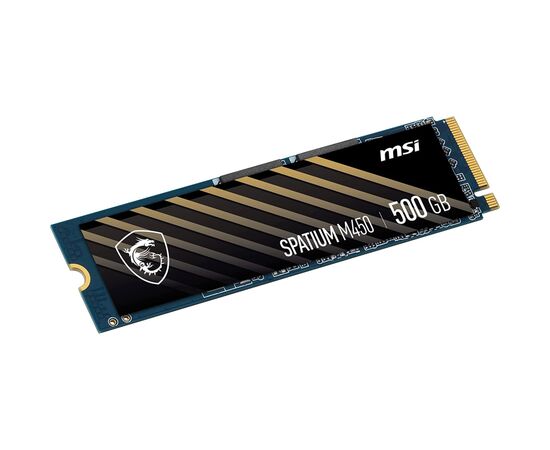 Накопитель SSD MSI M.2 2280 500GB SPATIUM M450 (S78-440K190-P83), изображение 2 Накопитель SSD MSI M.2 2280 500GB SPATIUM M450 (S78-440K190-P83), изображение 2