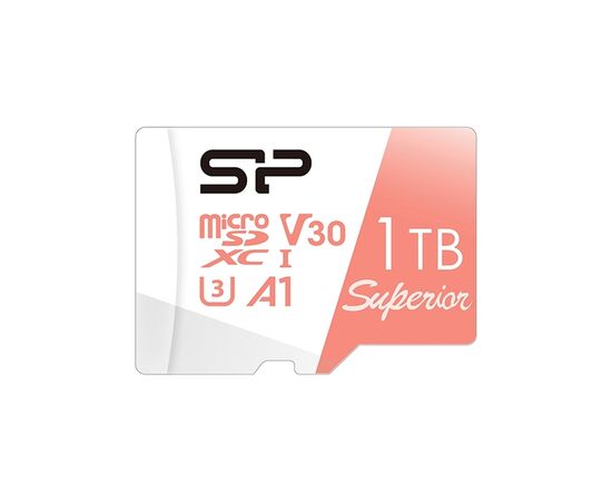 Карта памяти Silicon Power 1 TB microSDXC U3 A1 V30 4K UHD Superior 100R/80W + adapter (SP001TBSTXDV3V20SP), изображение 2 Карта памяти Silicon Power 1 TB microSDXC U3 A1 V30 4K UHD Superior 100R/80W + adapter (SP001TBSTXDV3V20SP), изображение 2
