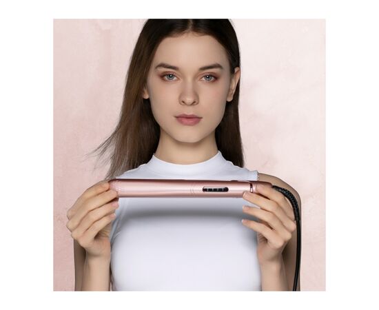 Вирівнювач для волосся Xiaomi Enchen Hair Curling Iron Enrollor Pink / White EU, зображення 3